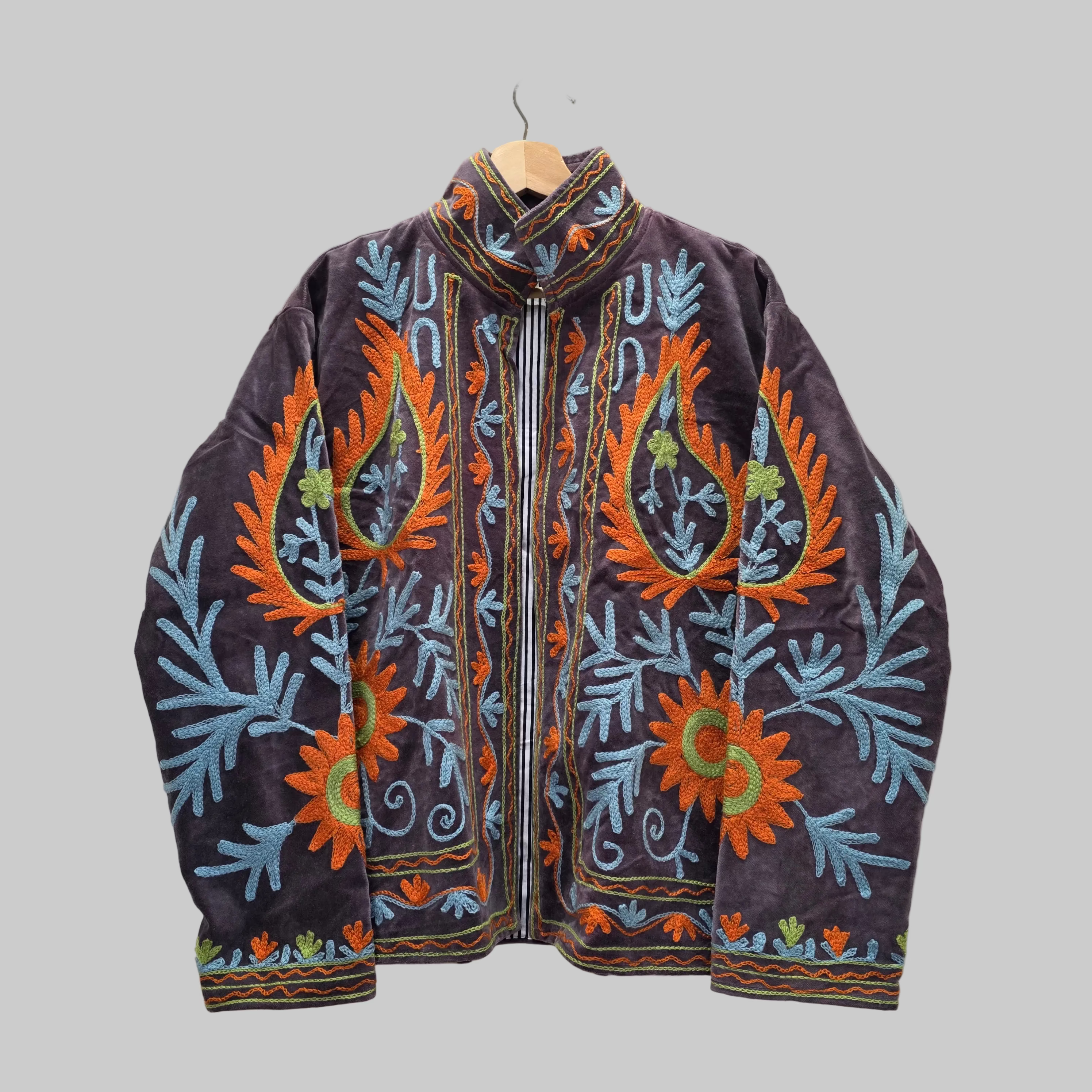 Mango Velvet Suzani jacket