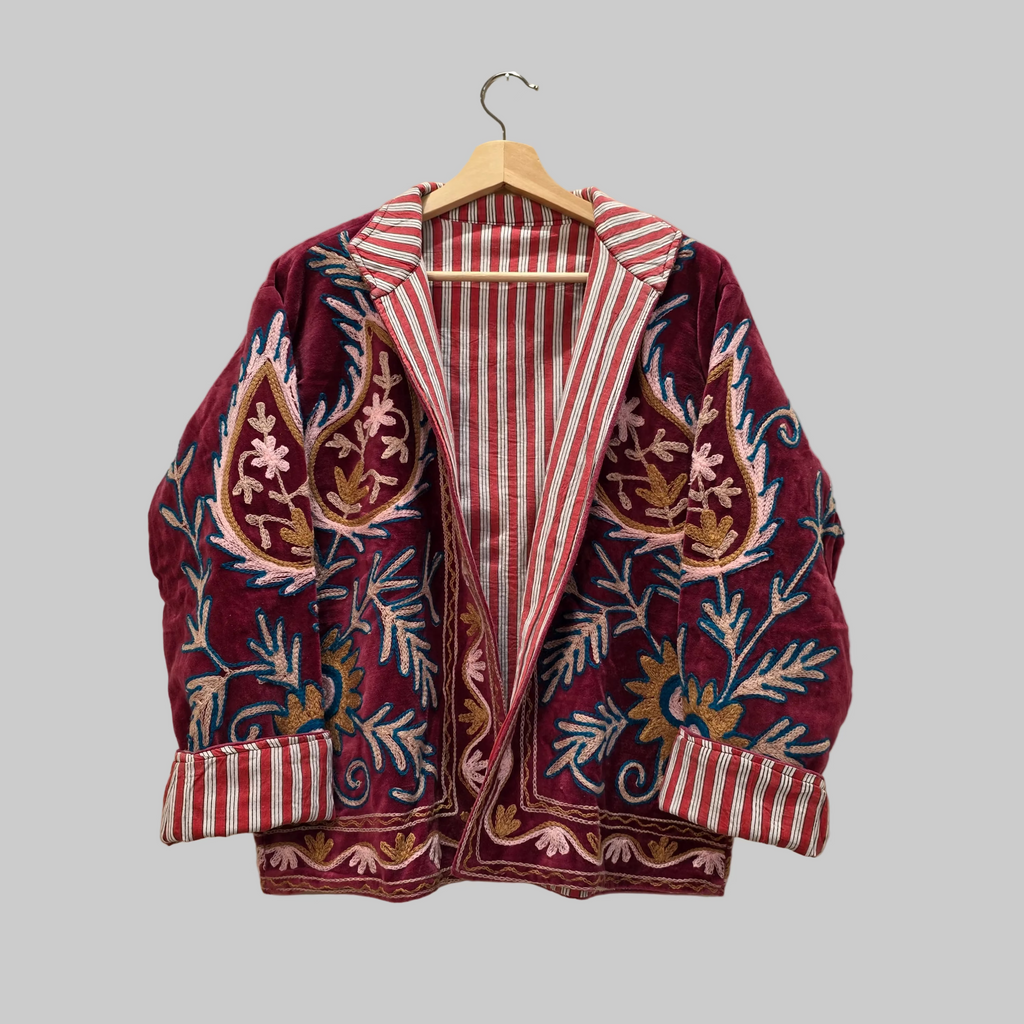 Mango Velvet Suzani jacket