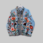 Flower Jute Suzani jacket