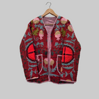 Cotton Suzani jacket,Kimono style