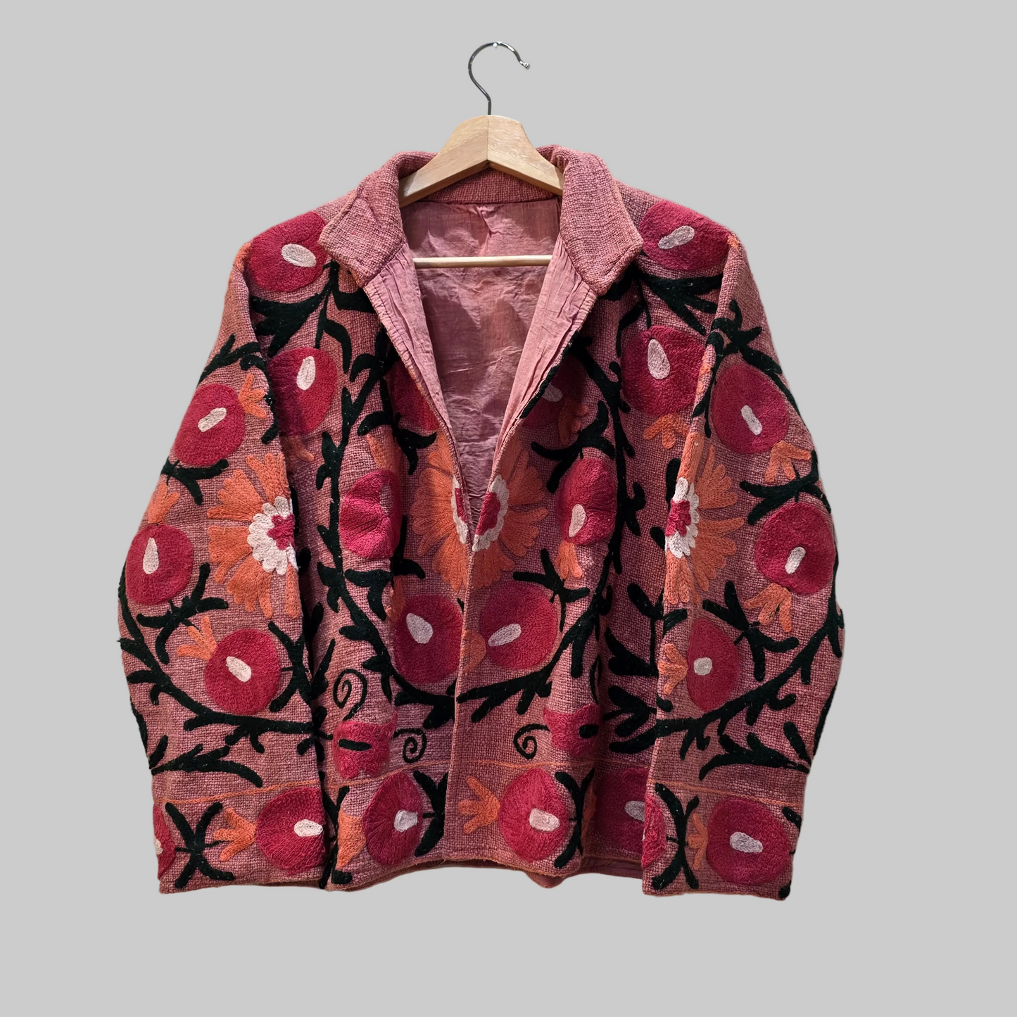 Pomegranate Jute Suzani jacket