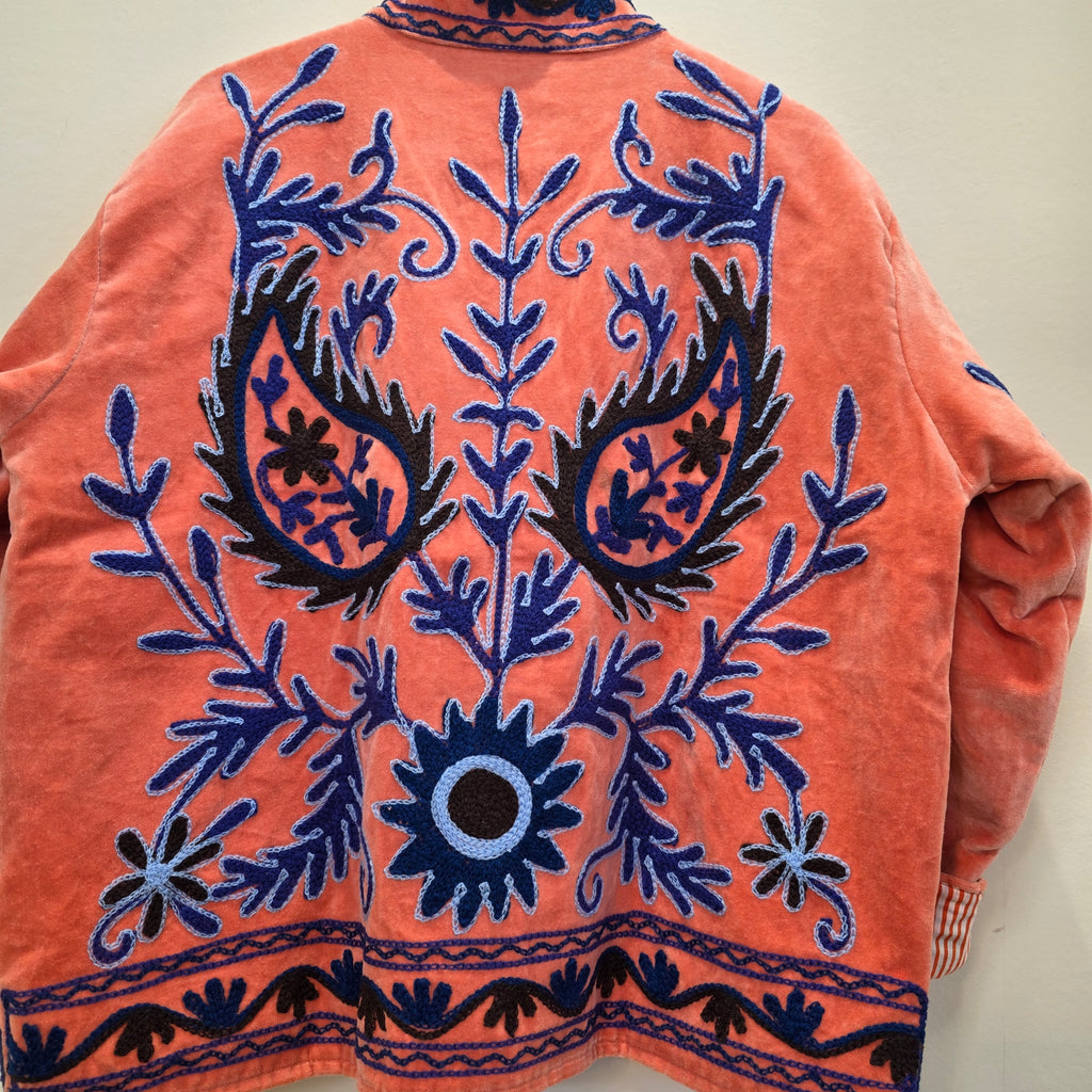 Mango Velvet Suzani jacket