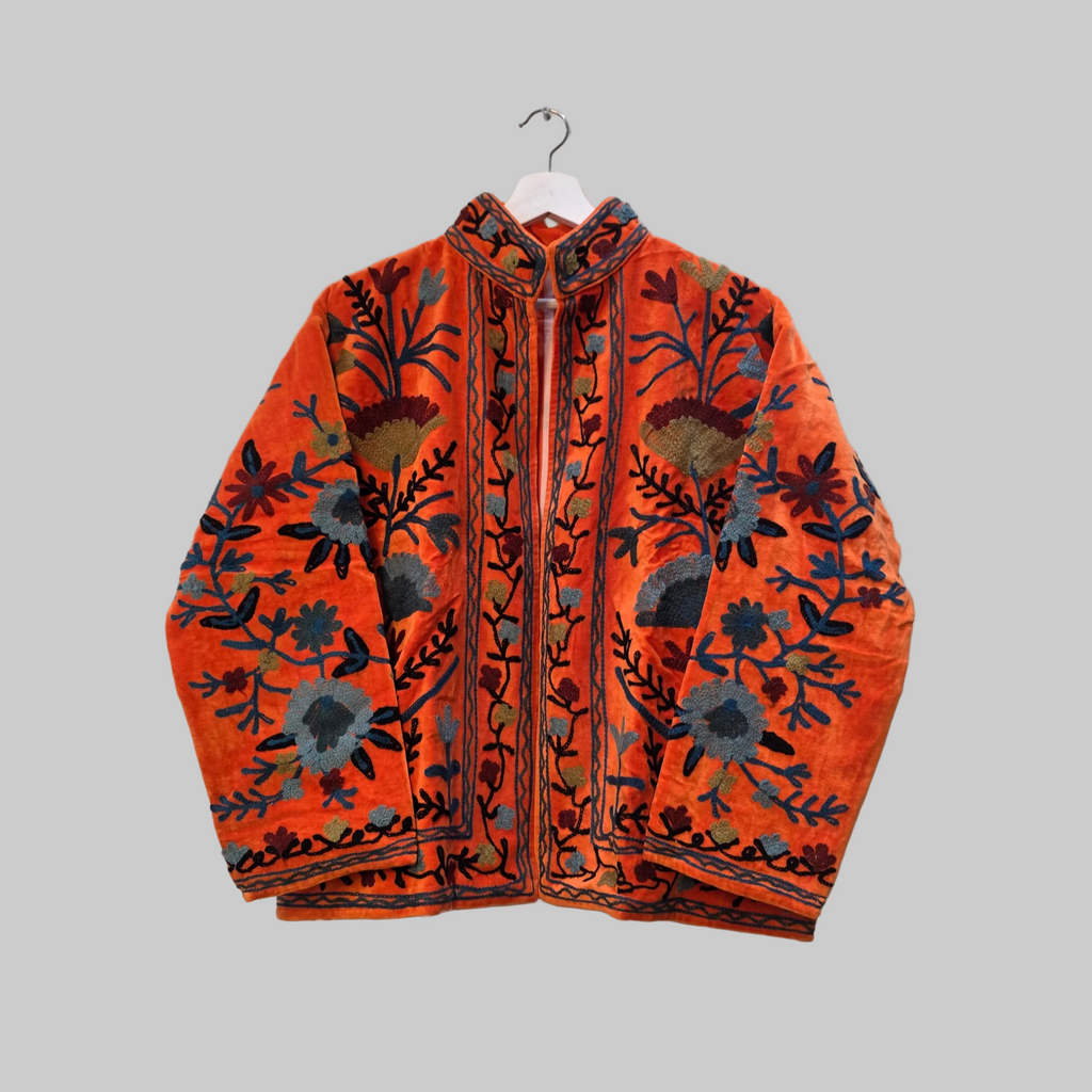 Flower Velvet Suzani jacket