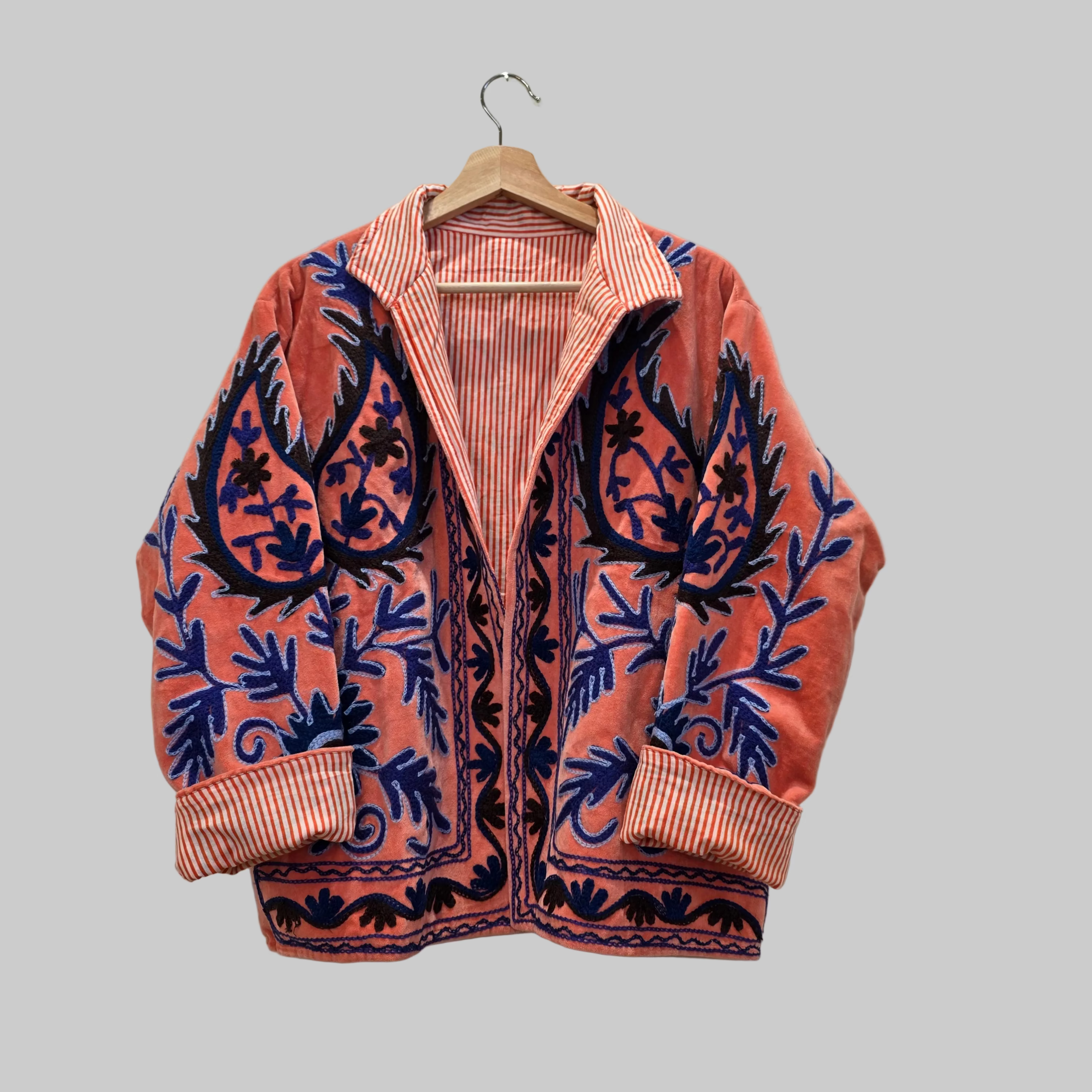Mango Velvet Suzani jacket