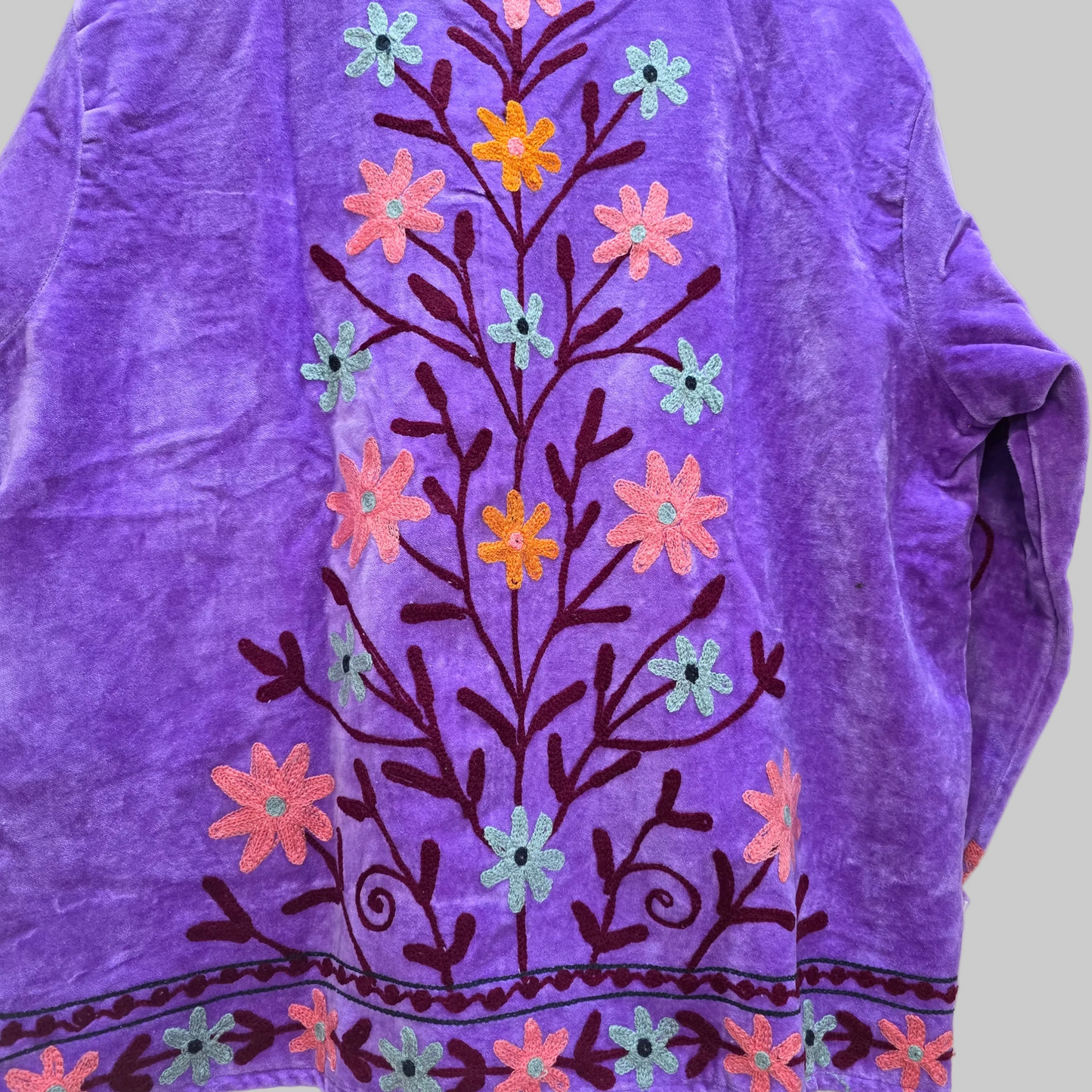 Small Flower Velvet Suzani jacket