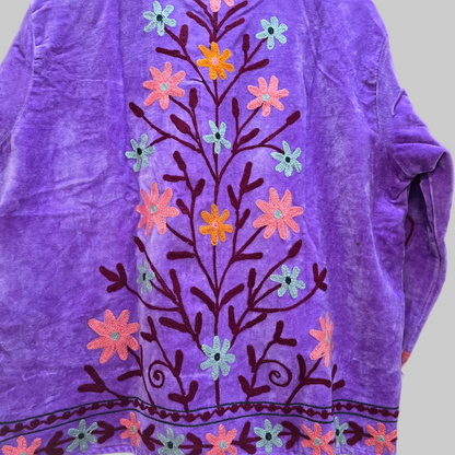 Small Flower Velvet Suzani jacket