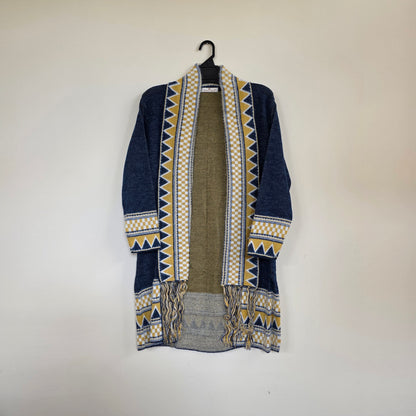 Woolen Shrug with boho style border