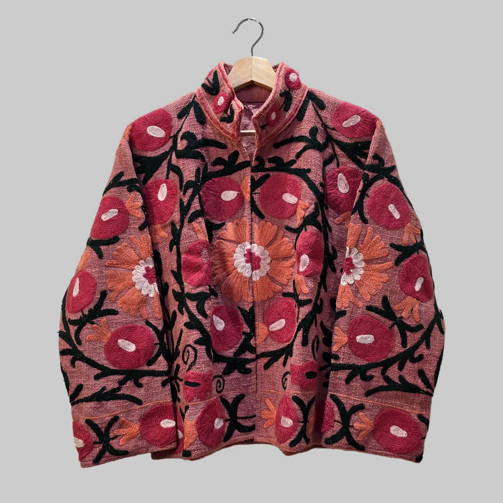 Pomegranate Jute Suzani jacket