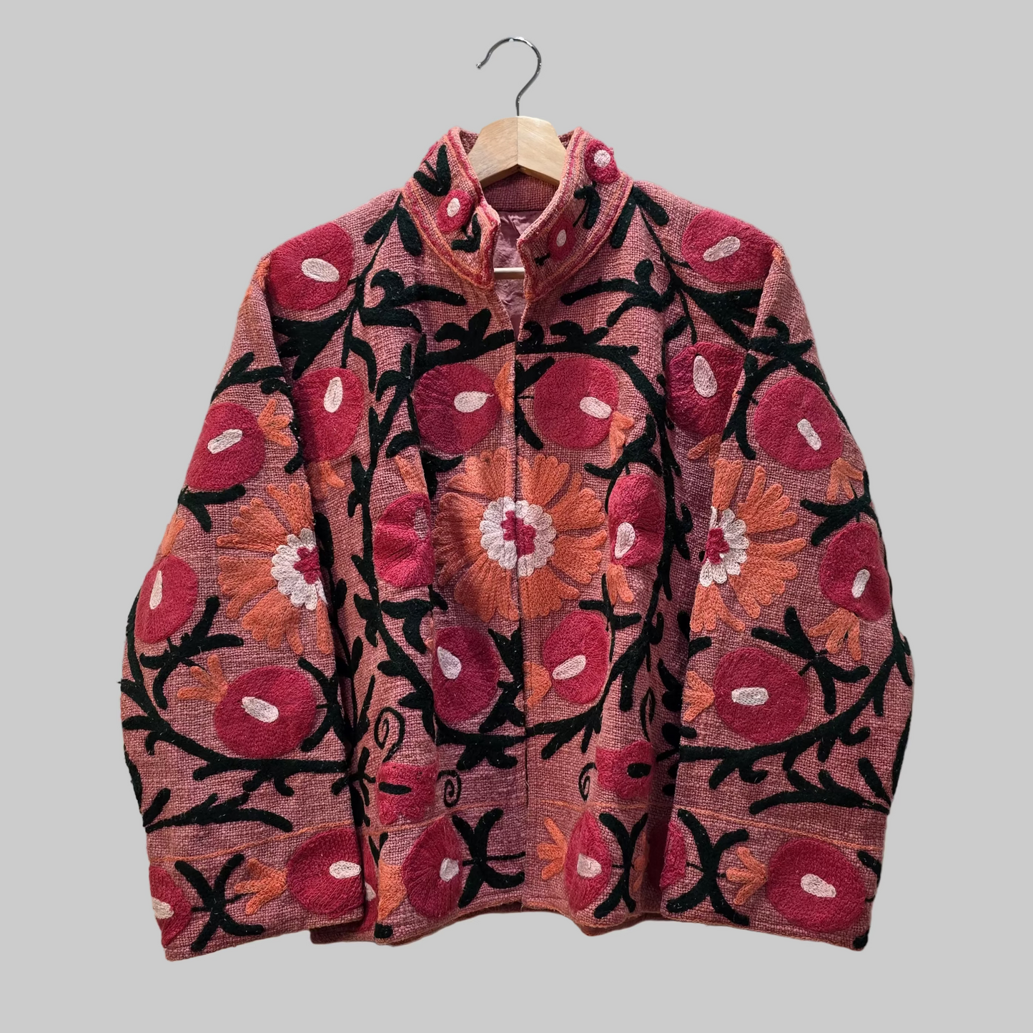 Pomegranate Jute Suzani jacket