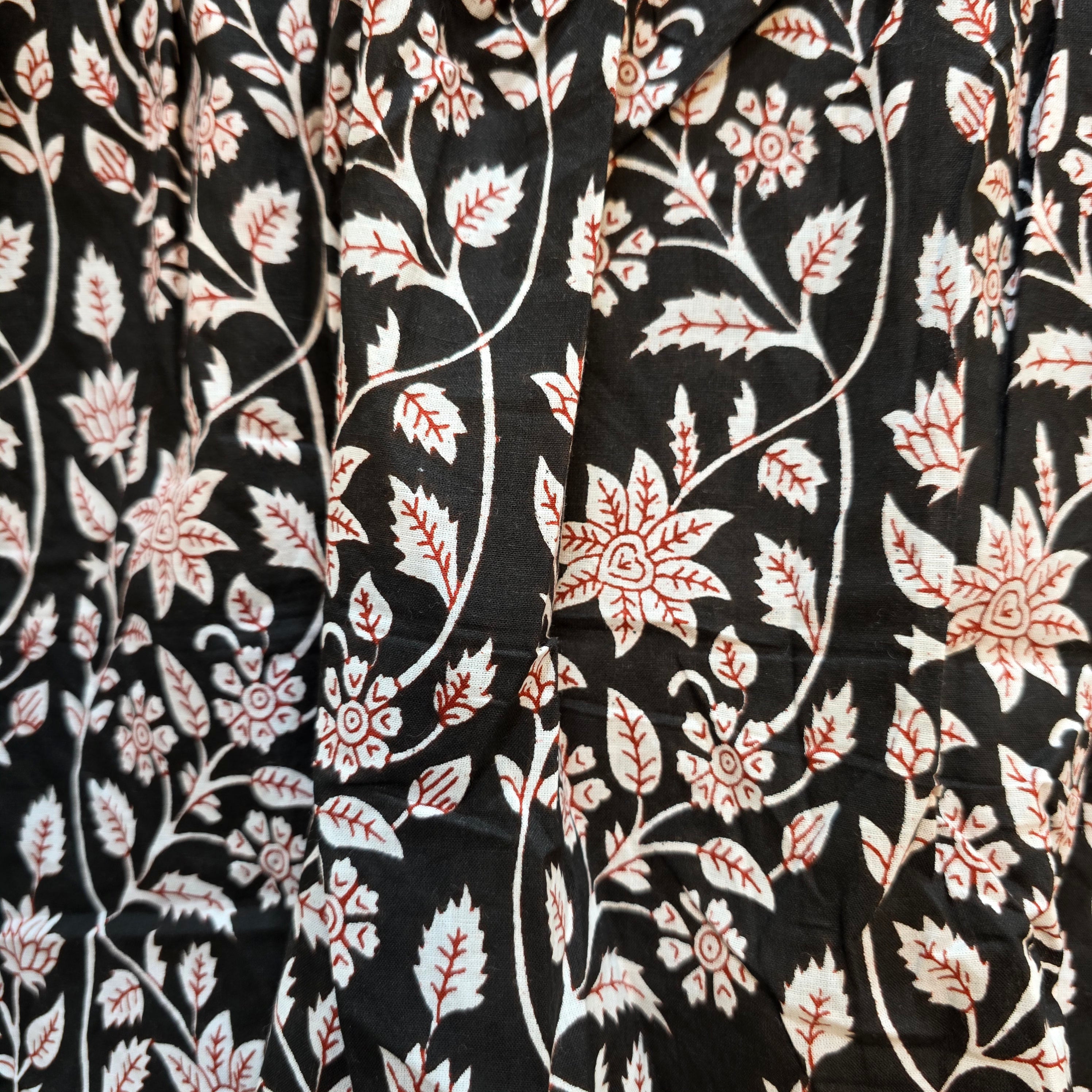 Cotton handblock(Bagru print) peplum top