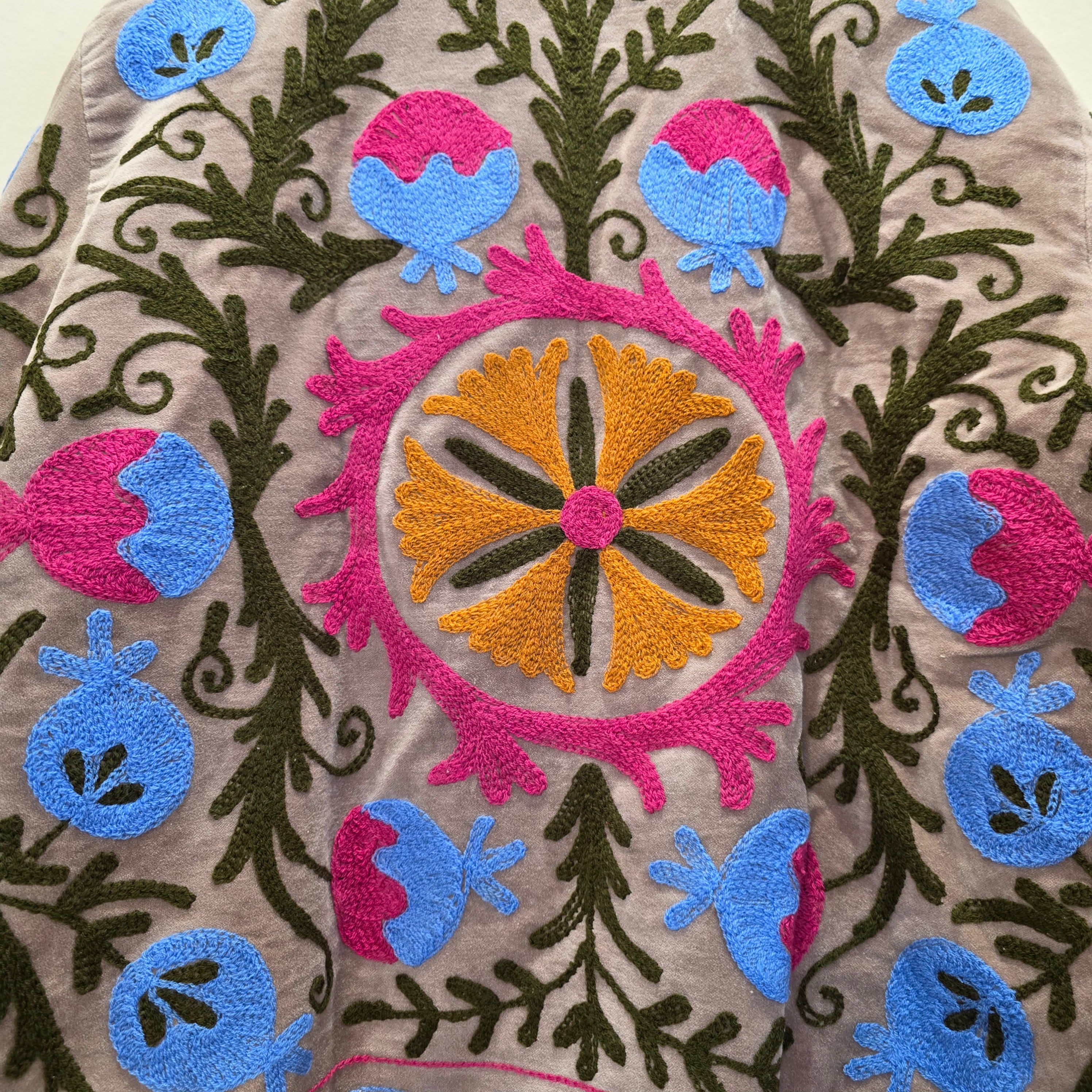Pomegranate Velvet Suzani jacket