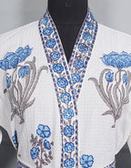 Handblock printed Bathrobe