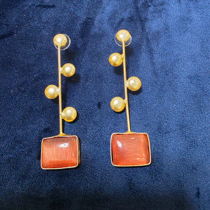Rectangle hanging Earrings