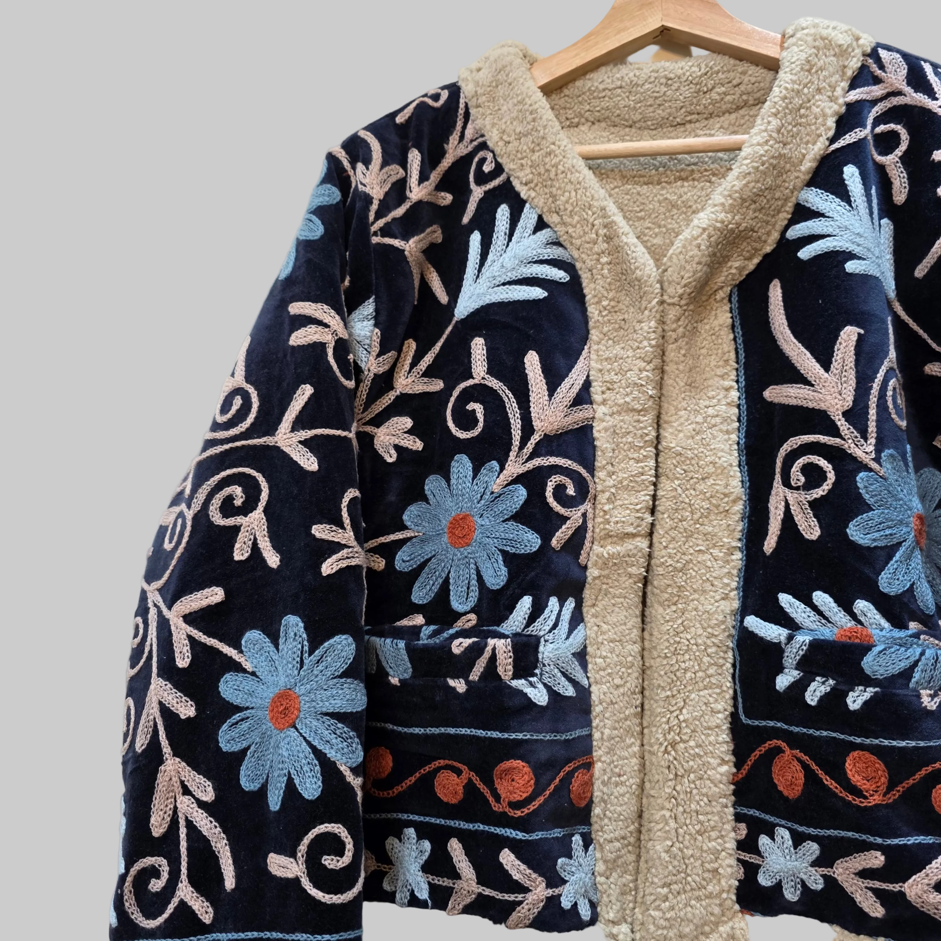 Teddy Velvet Suzani jacket