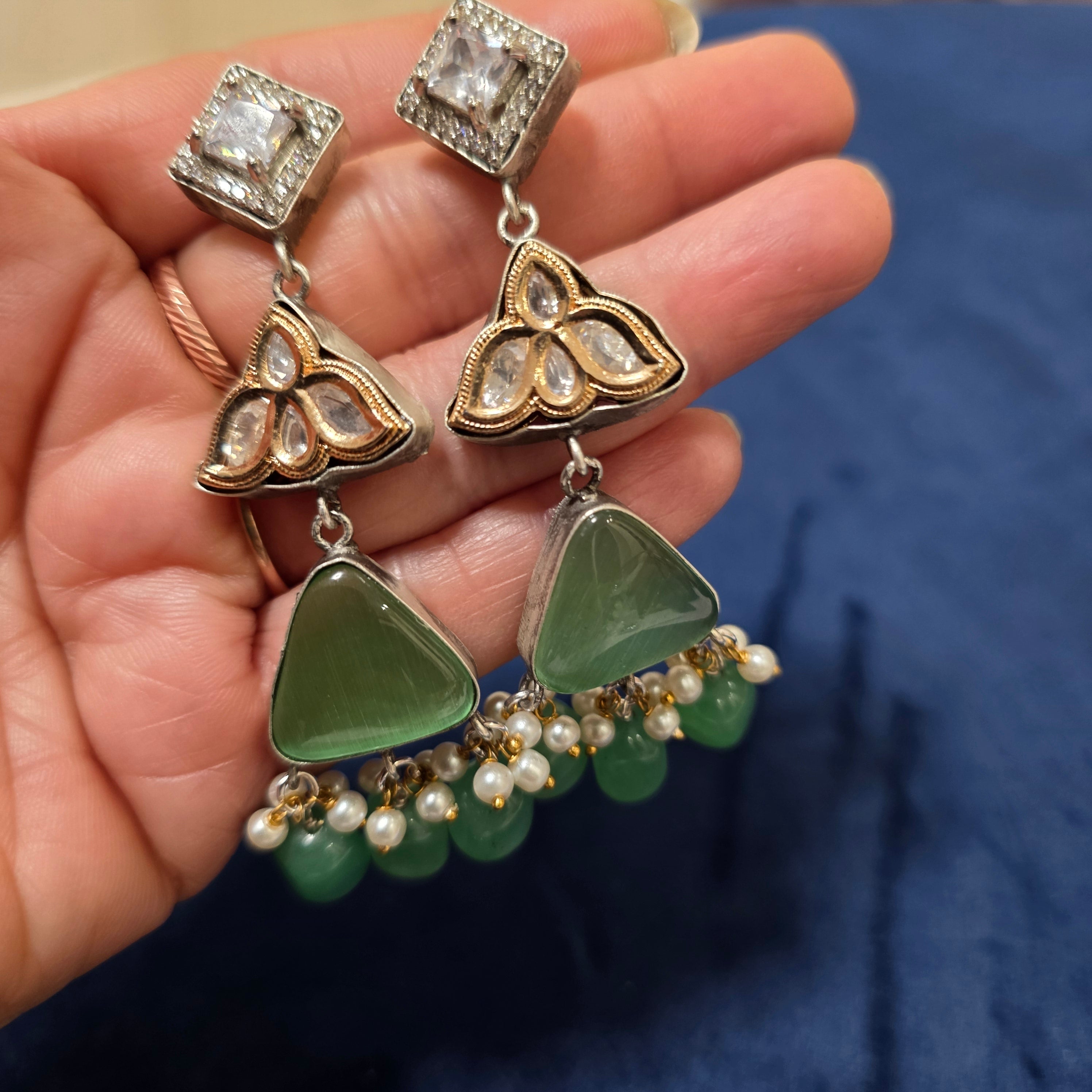 Lotus Drop Earrings