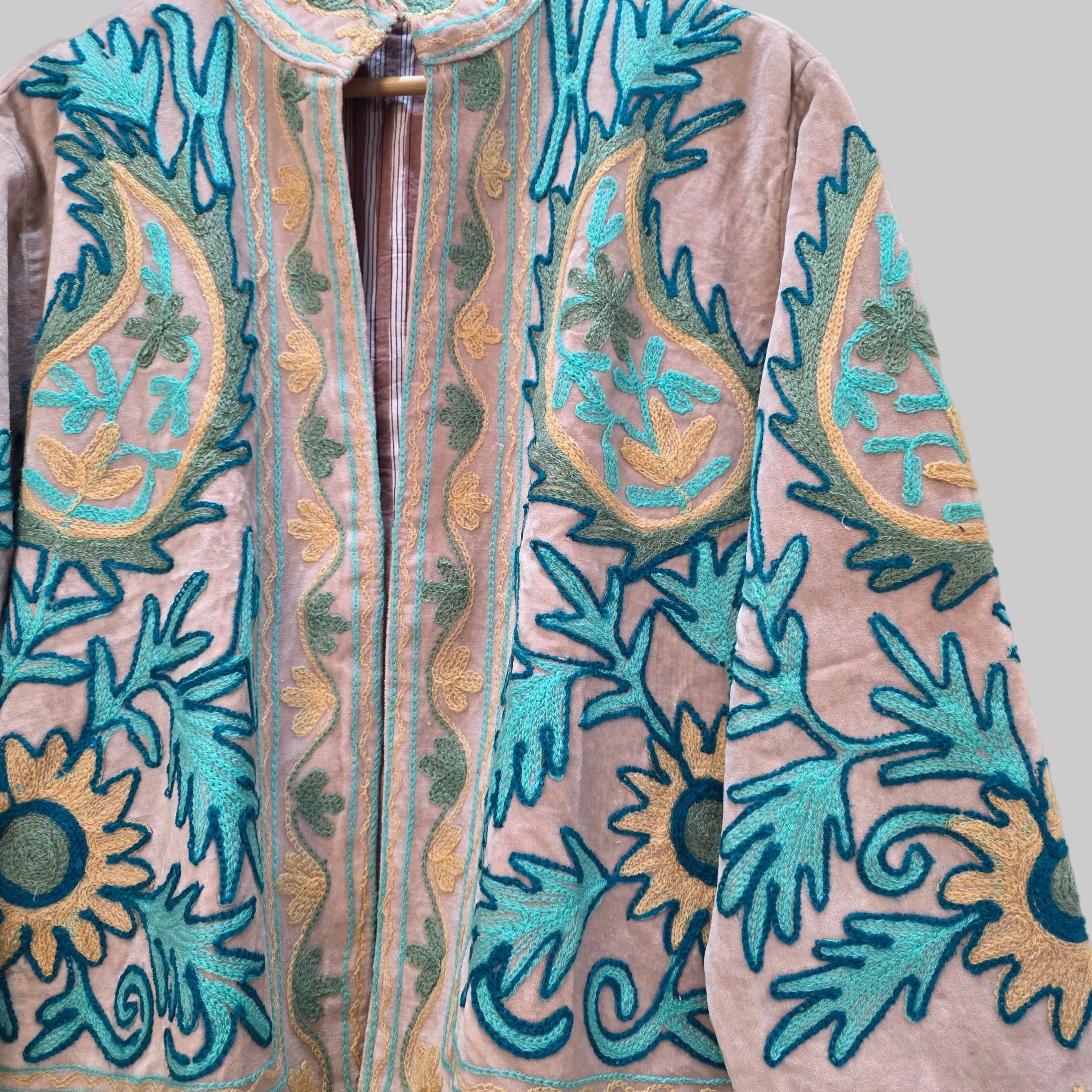 Mango Velvet Suzani jacket