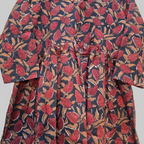 Cotton handblock(Bagru print) peplum top