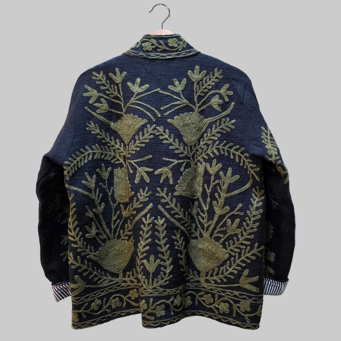 Flower Jute Suzani jacket