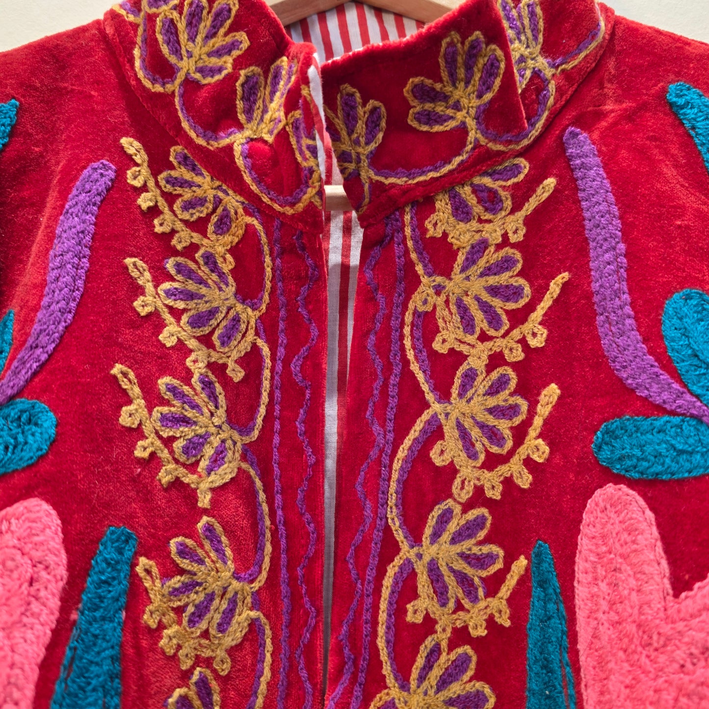 Wild Flower Velvet Suzani jacket