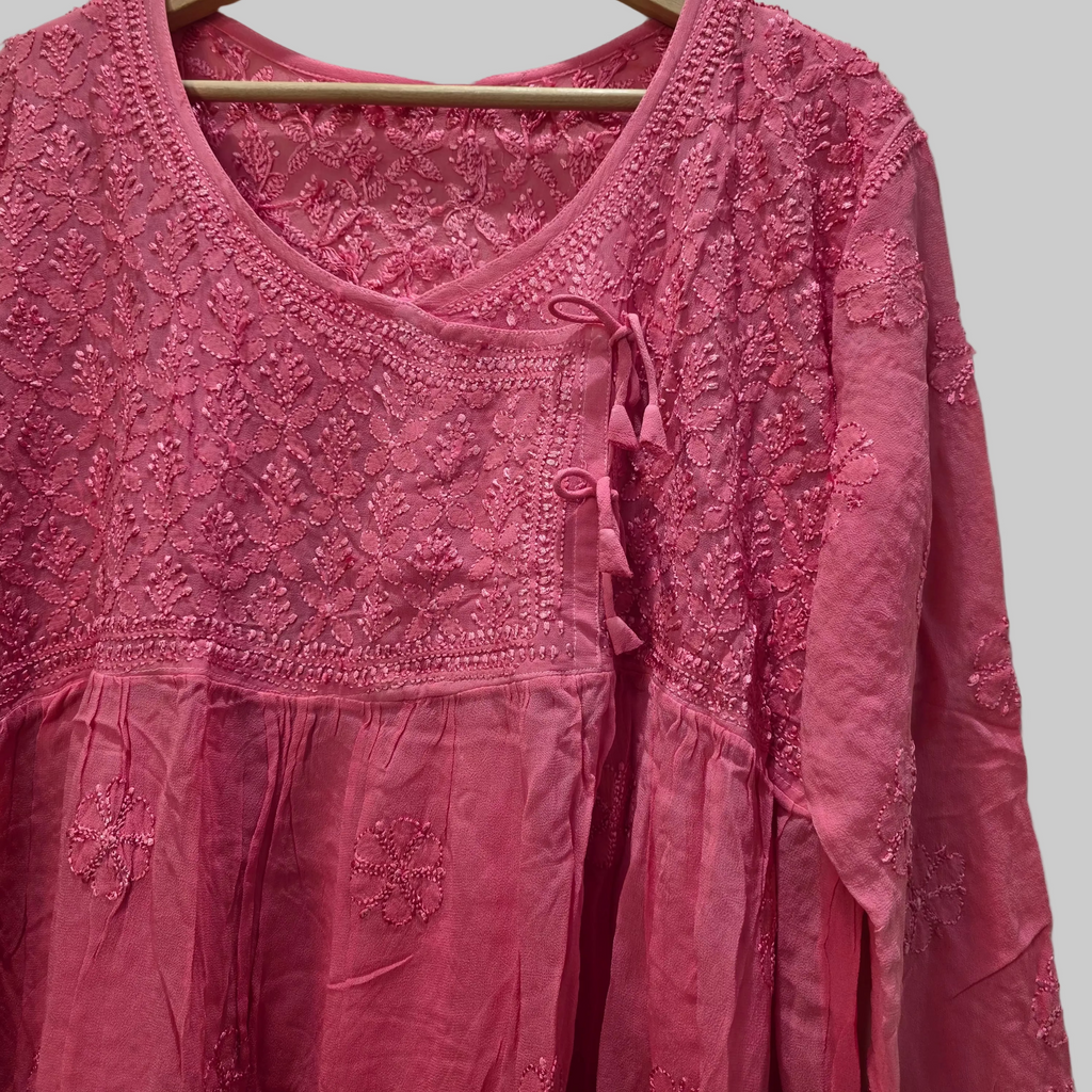 Chikankari short kurti/Top