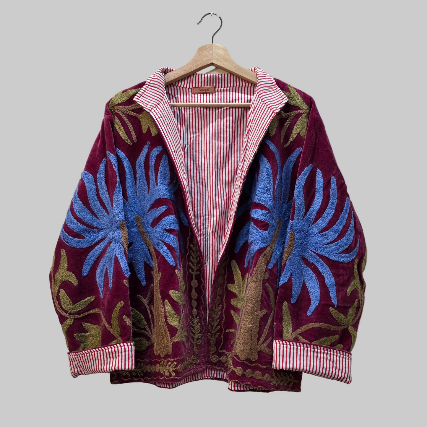 Palmtree Velvet Suzani jacket