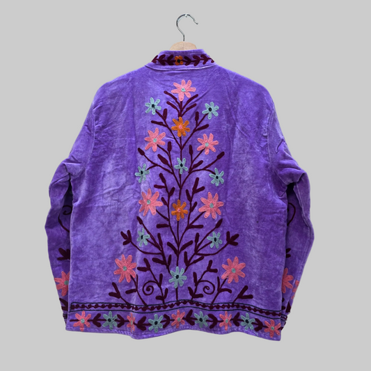 Small Flower Velvet Suzani jacket