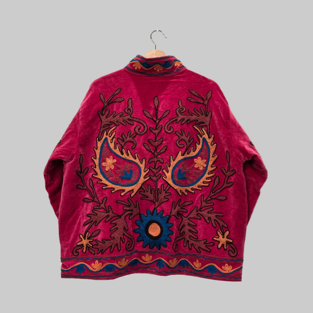 Mango Velvet Suzani jacket