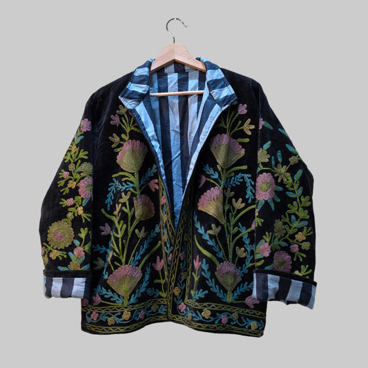 Flower Velvet Suzani jacket