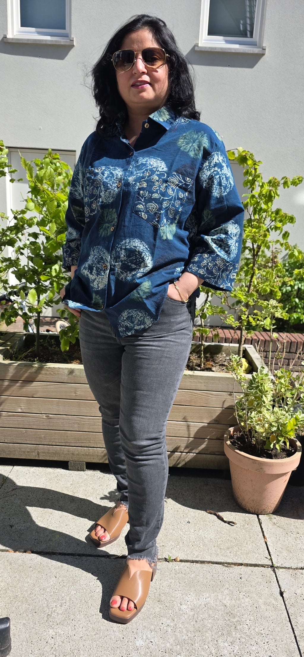 Cotton Ajrakh print shirt