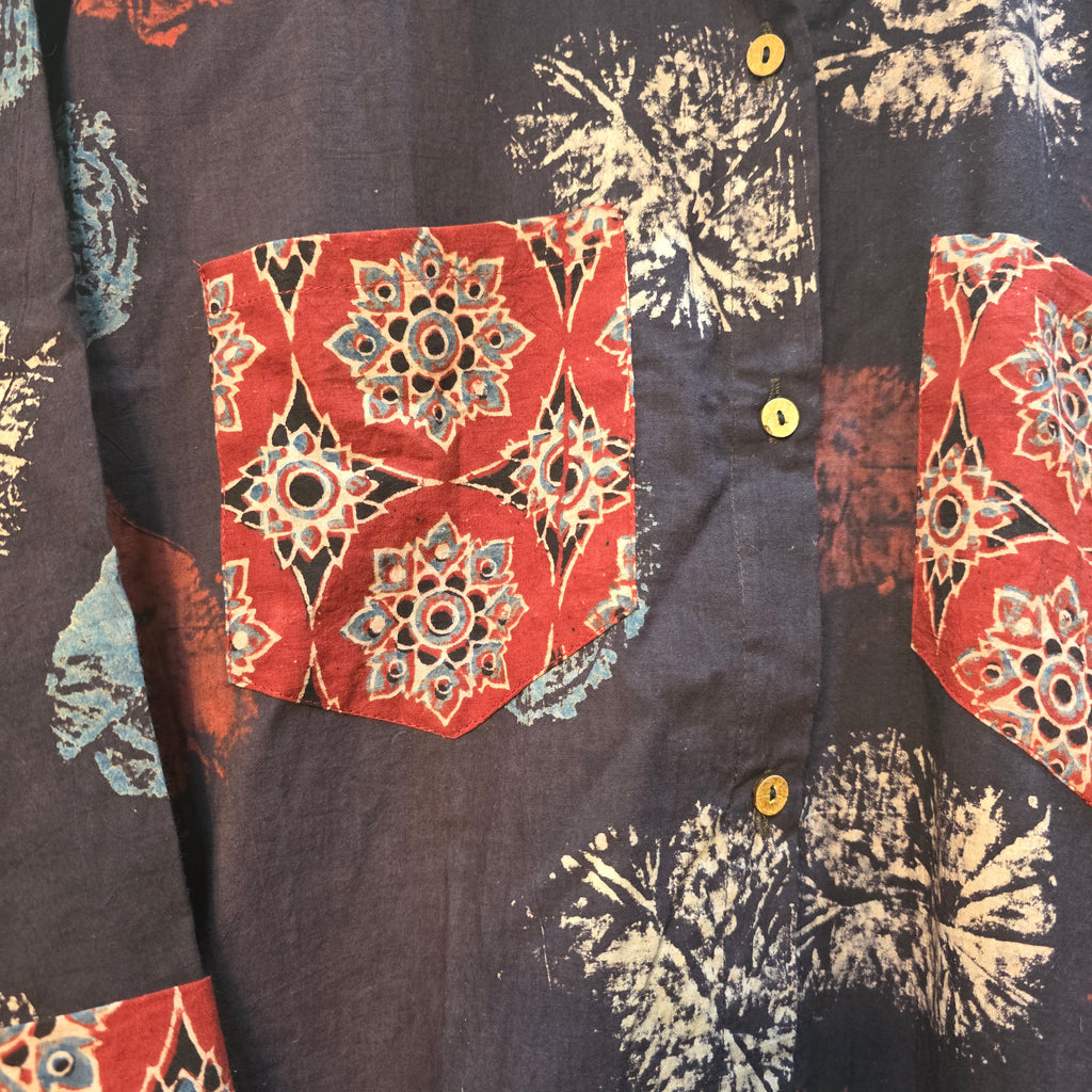 Cotton Ajrakh print shirt