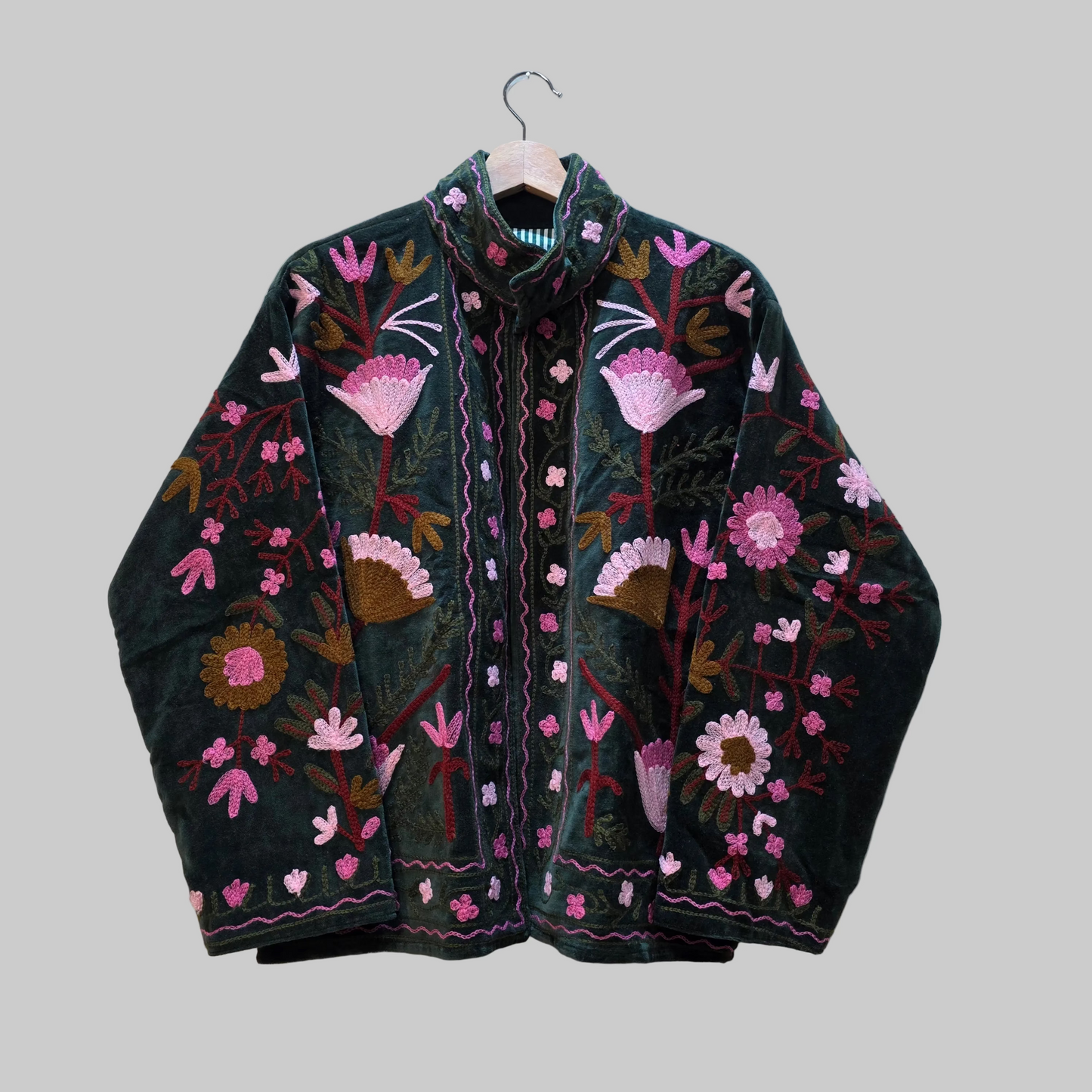 Flower Velvet Suzani jacket