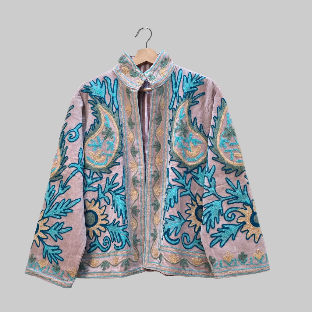 Mango Velvet Suzani jacket