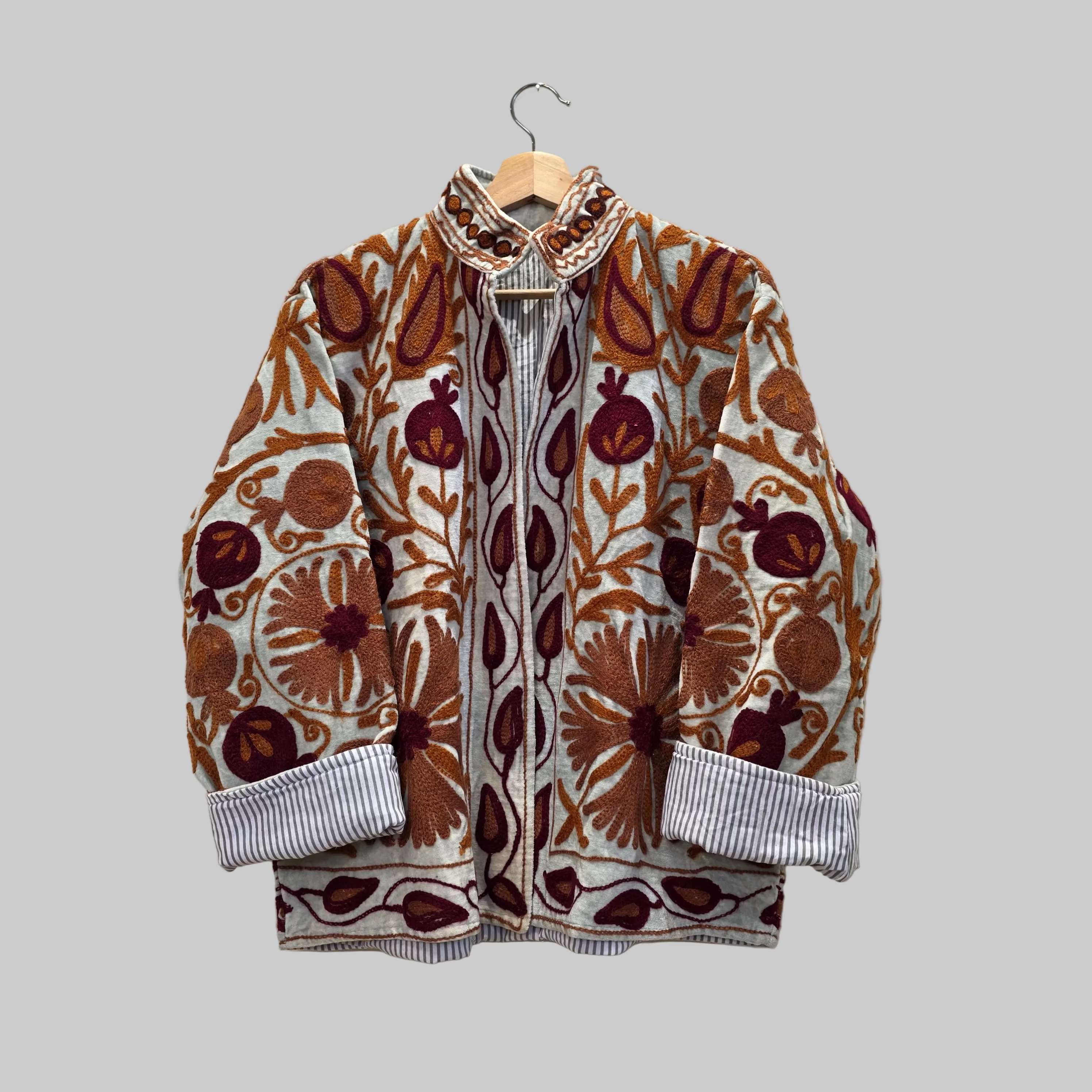 Pomegranate Velvet Suzani jacket