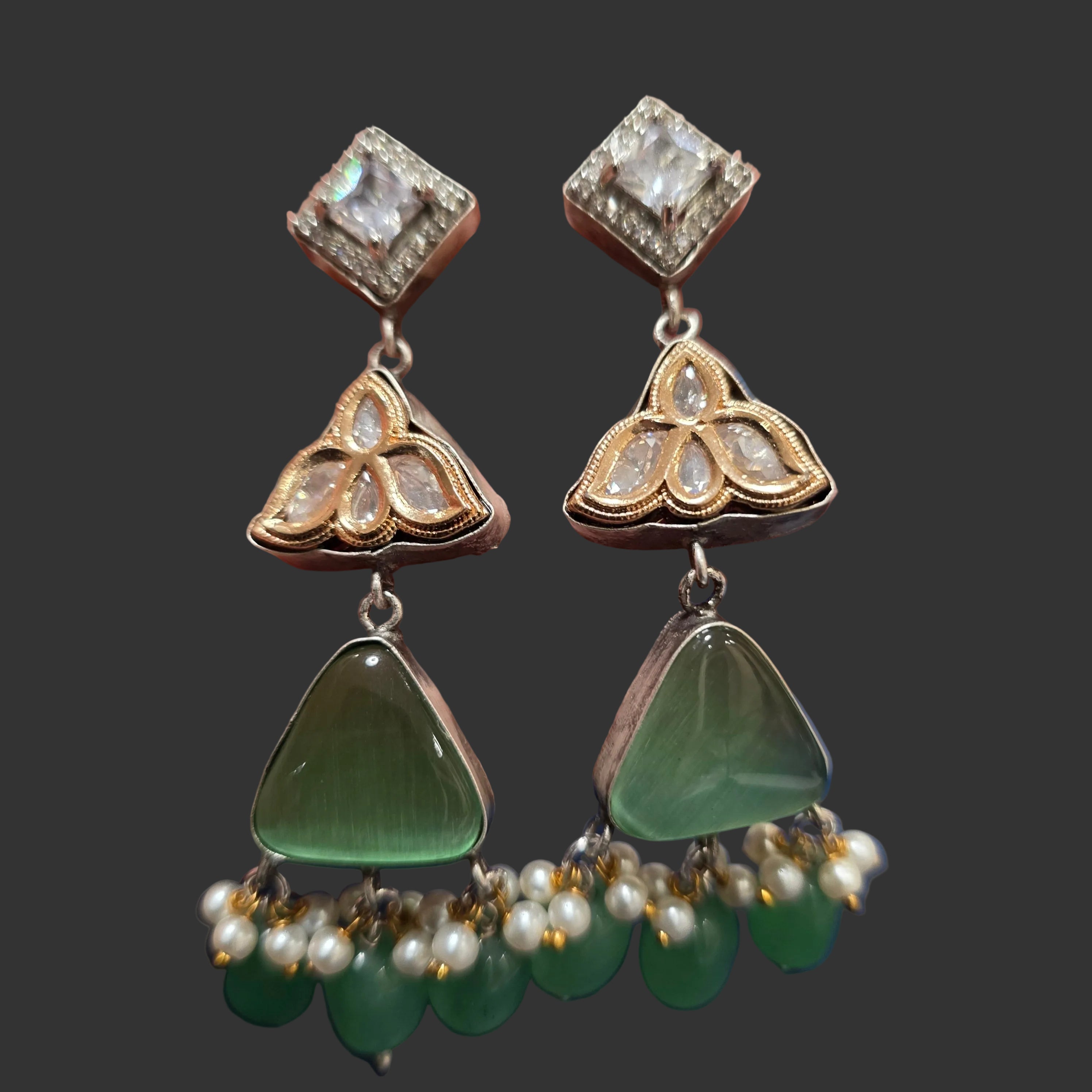 Lotus Drop Earrings