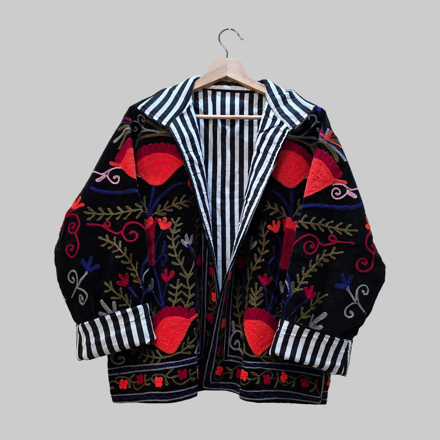 Flower Velvet Suzani jacket