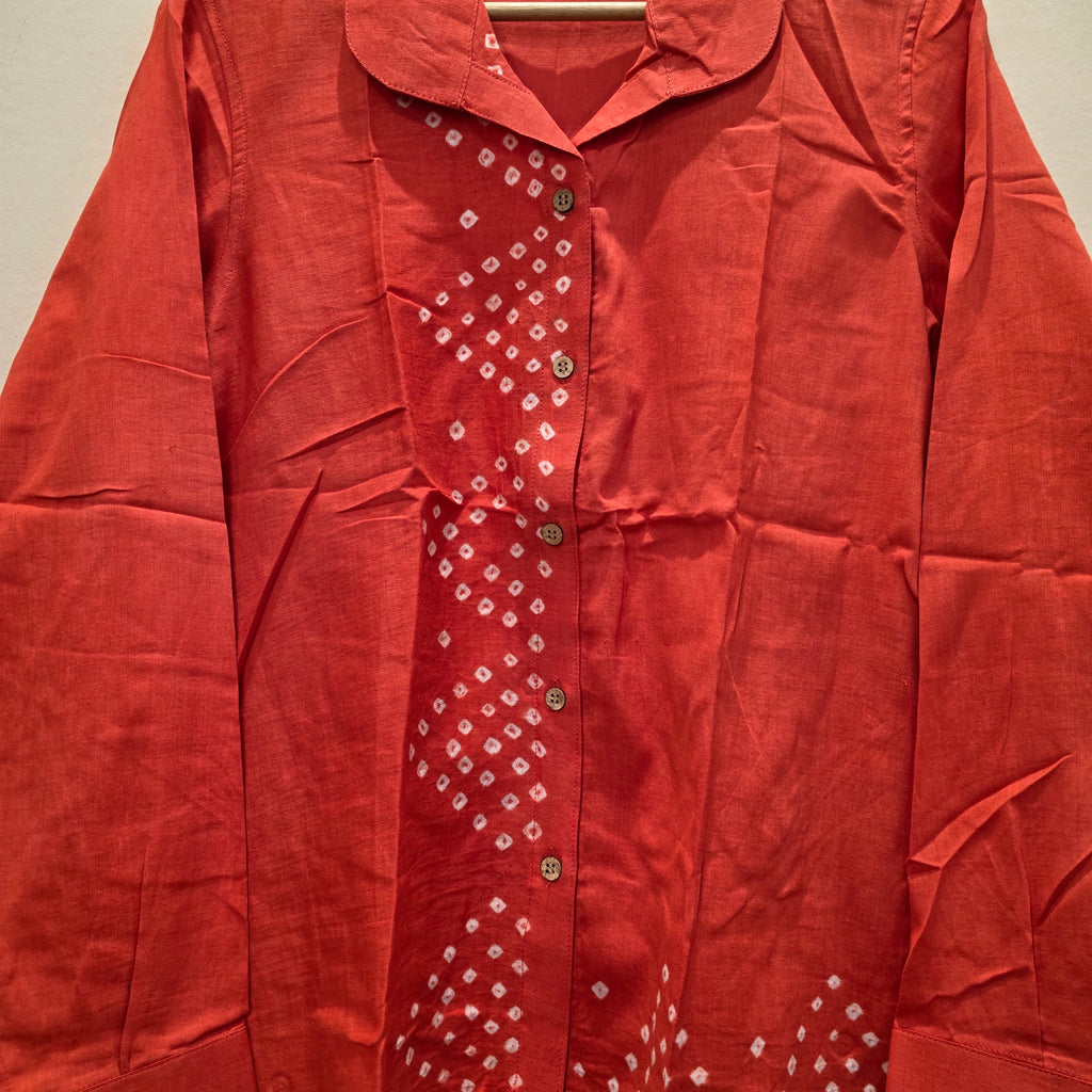 Orange Bandhani Shirt