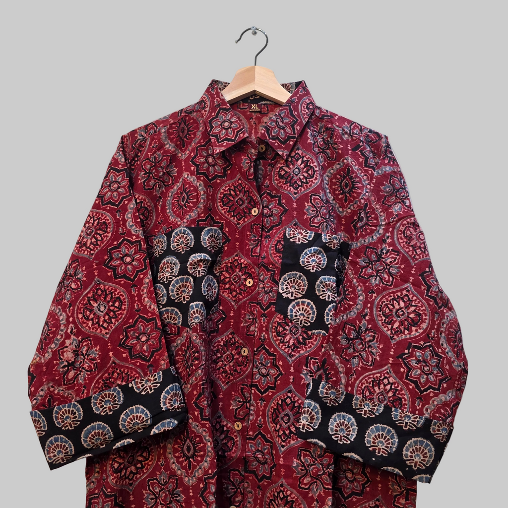 Cotton Ajrakh print shirt