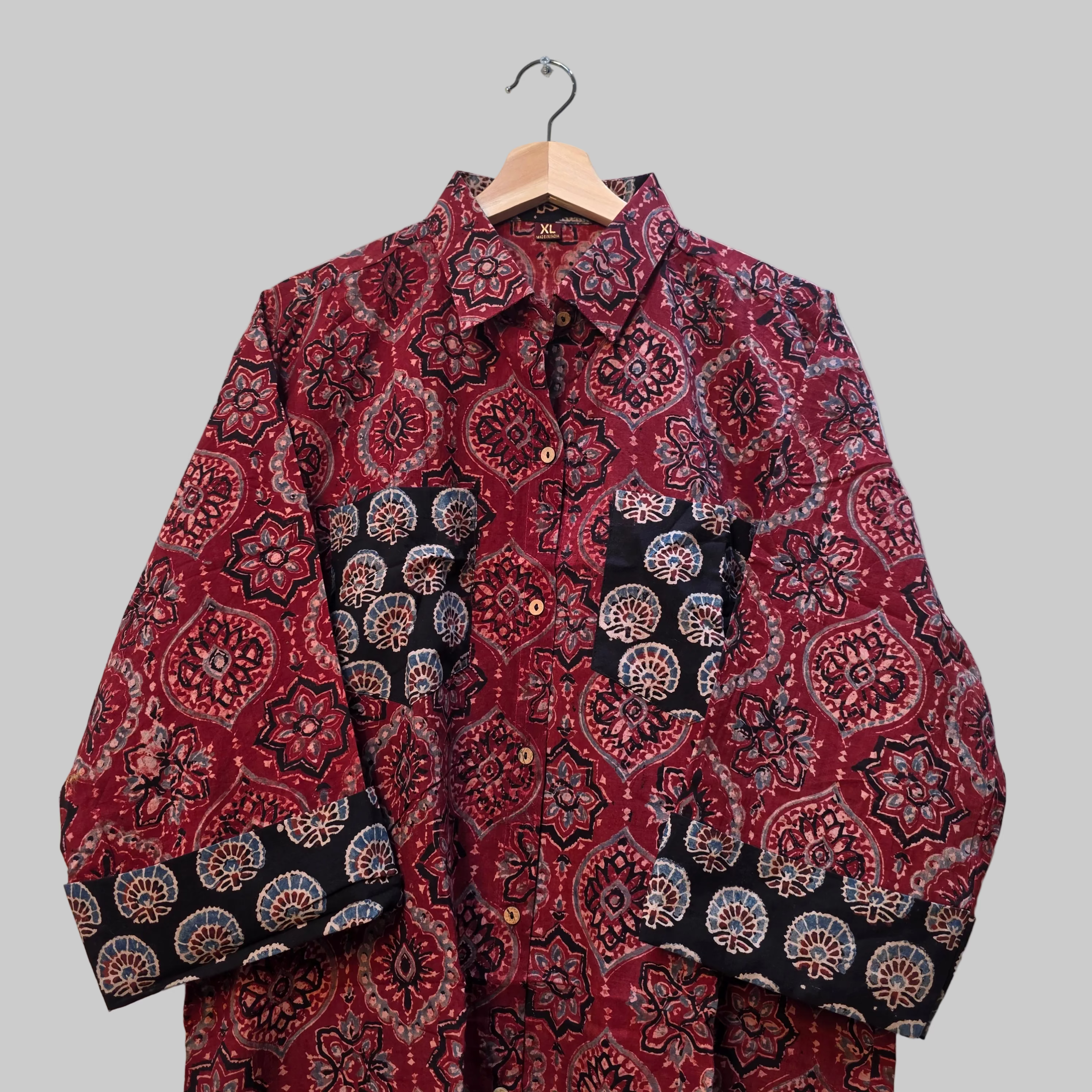 Cotton Ajrakh print shirt