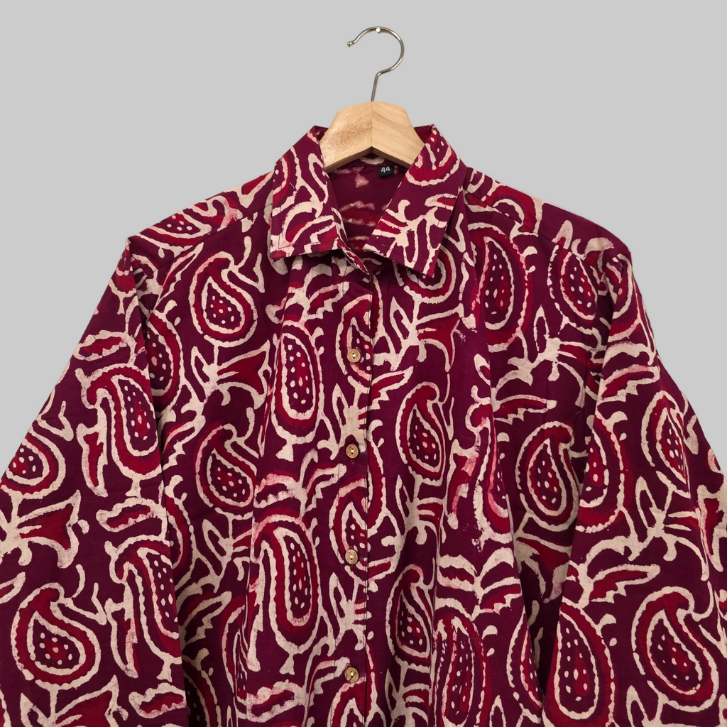 Cotton Handblock print shirt