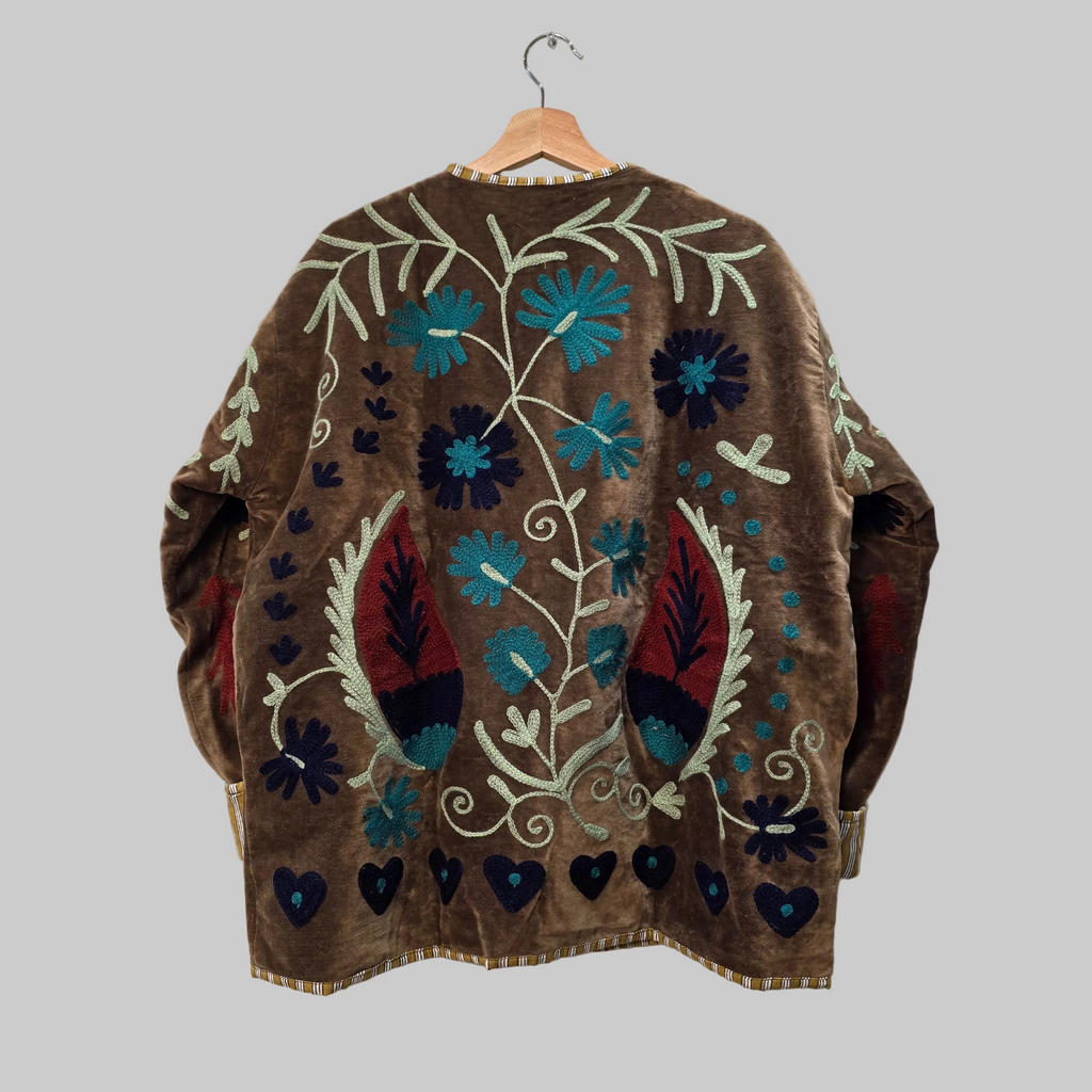 Mango Velvet Suzani jacket