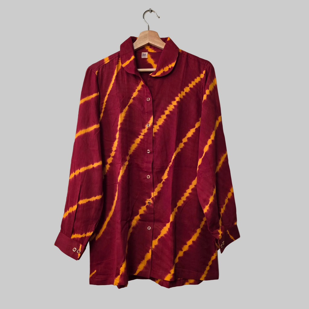 Red Lehariya(waves) Shirt