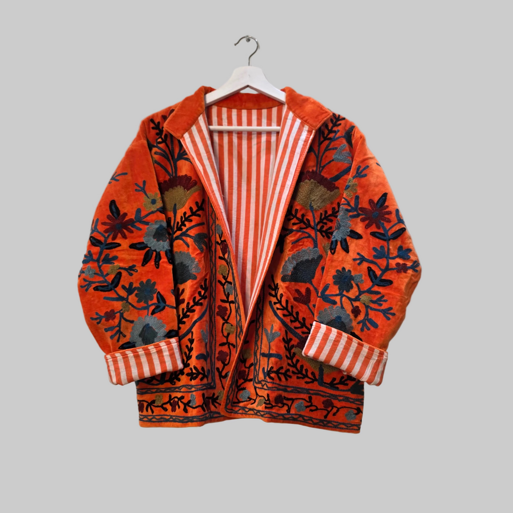 Flower Velvet Suzani jacket