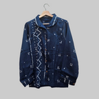 Blue grey Bandhani Shirt