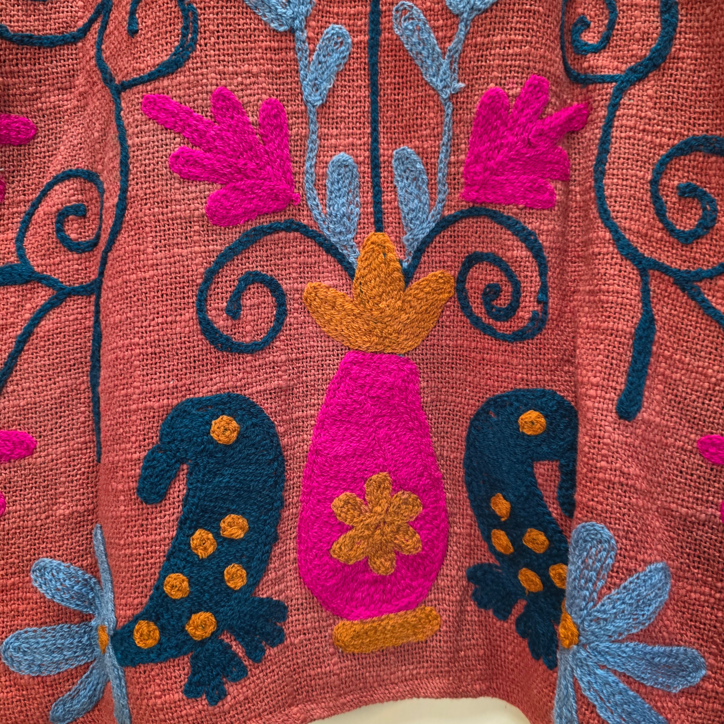 Parrot Jute Suzani jacket