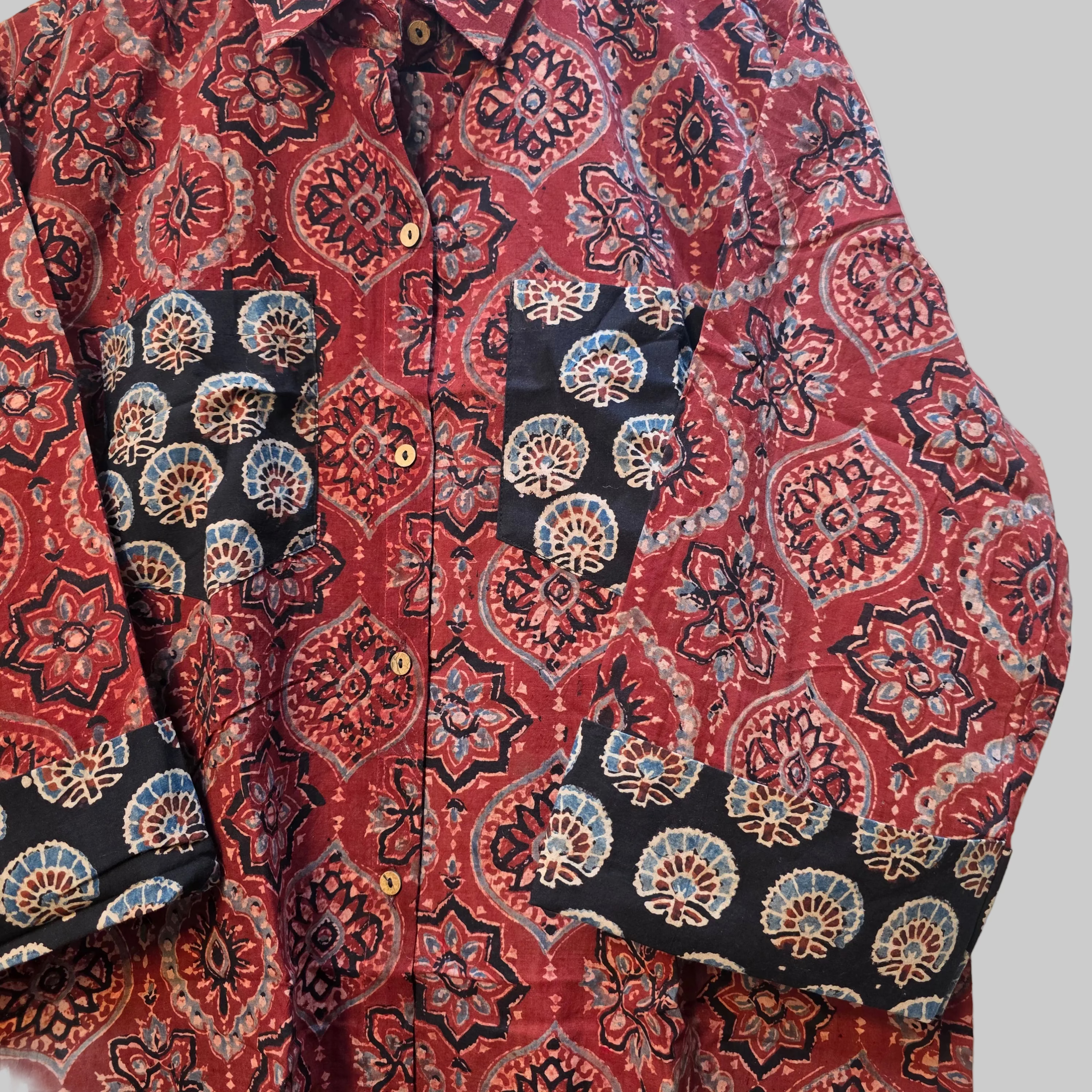 Cotton Ajrakh print shirt
