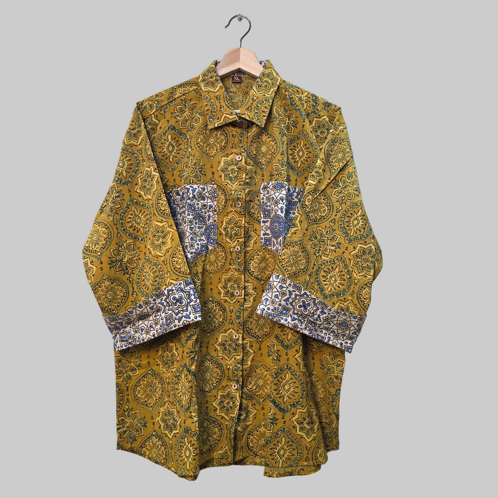 Cotton Ajrakh print shirt
