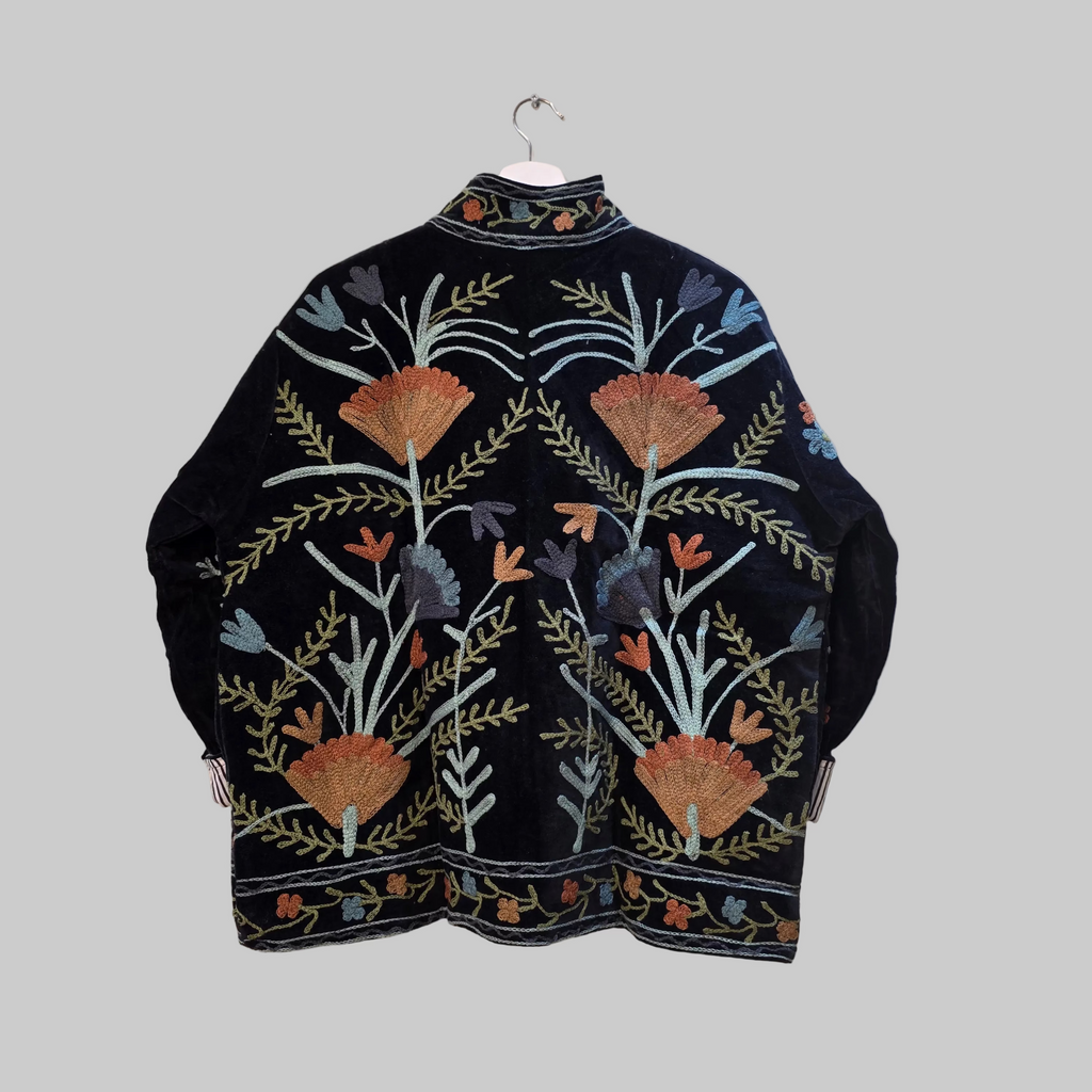 Flower Velvet Suzani jacket