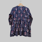 Cotton handblock(Bagru print) peplum top