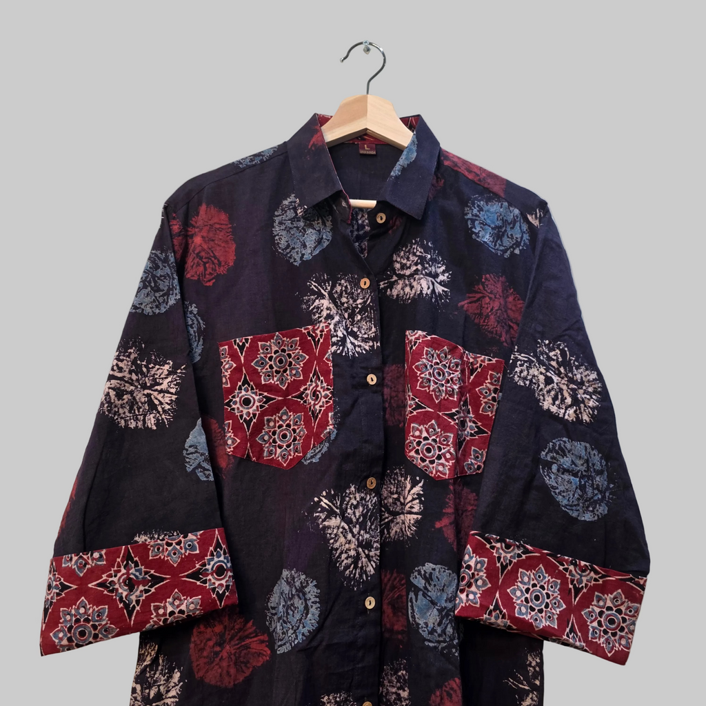 Cotton Ajrakh print shirt