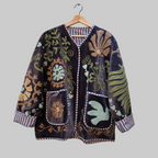 Dove Velvet Suzani jacket